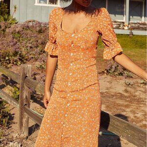 The Lennon Dress in Nectar Calico | Christy Dawn